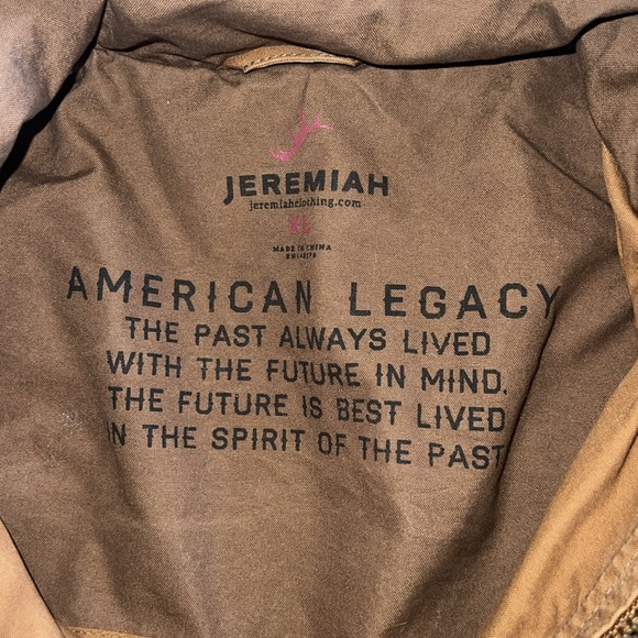 JEREMIAH CLOTHING PAXTON MILITARY JACKET in PEAT, XL - Picture 16 of 16